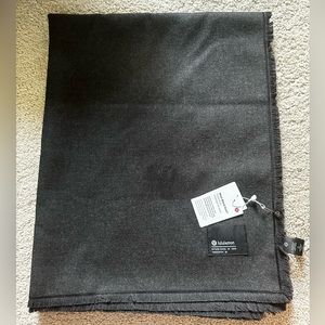 Lululemon Grey Wool Blend Scarf- NWT